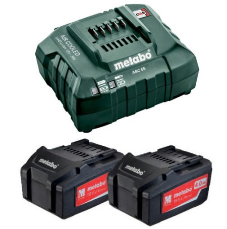 Chargeur rapide ASC 55 + 2 batteries 4Ah