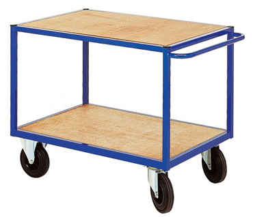 Chariot 2 plateaux bois 500 kg