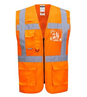 Gilet exécutive orange