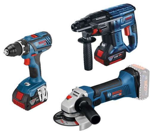 PACK GSR 18v-28 + GBH 18v-21 + GWS 18-125 V-LI