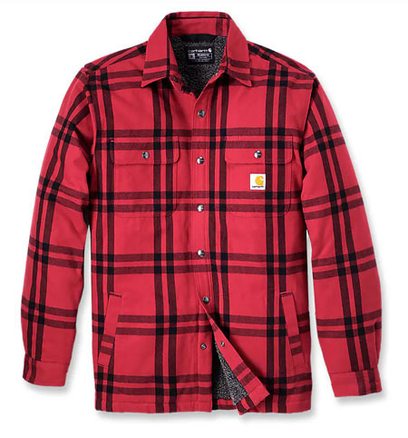 Relaxed Fit Flannel Sherpa-Lined Shirt Jac