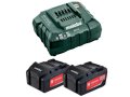Chargeur rapide ASC 55 + 2 batteries 4Ah