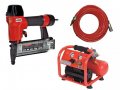 Ensemble pneumatique compresseur + cloueur de finition J-55 P1